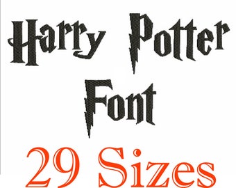 29 Sizes Harry Potter Font Embroidery Design Fill Machine Instant Download Digital File EN2153