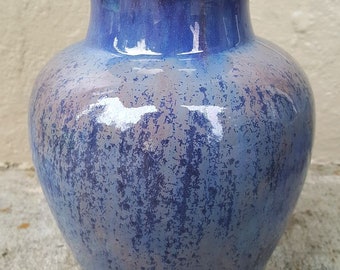 Fulper Art Pottery Vase - Blue Crystalline Glaze