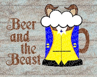Beast Mug SVG, DXF, JPEG, and Studio Downloads