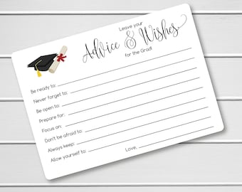 Modest image with free printable graduation advice cards Agile image in free printable graduation advice cards