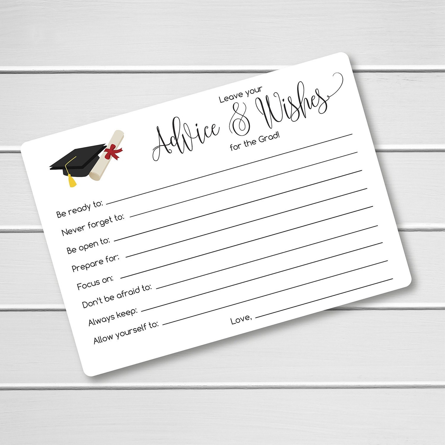 Graduate Advice Cards 20 pk Advice Cards for the New