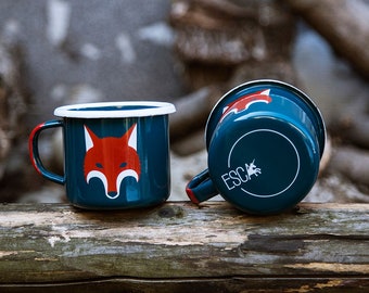 FOX Enamel Mug, Camping Mug