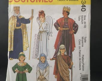 Christmas Pageant Children's Sewing Pattern Size 8-10 McCall 2340