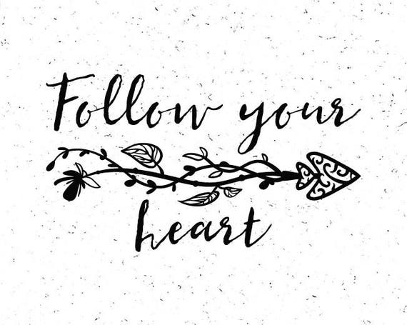 Download Follow your heart svg Boho arrow svg Boho Heart svg Boho arrow