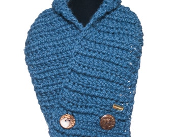 Men's Ascot Style Luxurious Crochet Scarf