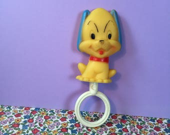 Combex Squeaky Toy - Vintage Squeaky Toy - Combex - Vintage Teething Toy - Squeaky Dog - 1960s - Baby's Delight