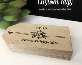 Custom Logo Tags, Custom Tags, Personalized Tags, Product Tags, Gift Tags, Personalized Tags - Set of 50