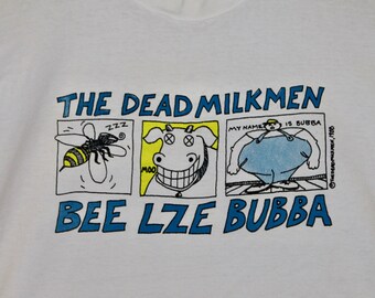 XL * vtg 80s 1989 The Dead Milkmen beelzebubba tour t shirt * punk * 24.175