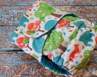 One Size Fitted Cloth Diaper Jungle City