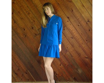 ESPRIT Jersey Knit l/s Mini Dress - Vintage 90s - XS/S