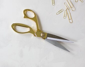 Gold Metal Crafting Scissors - 8"