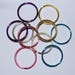 25mm Plain Round Double Loop Split Ring - Choice of Colours & Mixes - for Keyrings and Craft Making