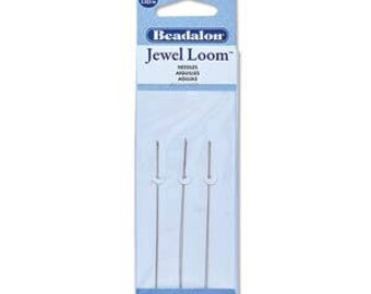 Loom Needles, 3.125", Beadalon, 6 needles per package