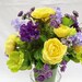 Silk Flower Cemetery Arrangement