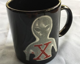 X Files Mug,X Files Cup,X Files Gift,Indie Music Mug,Musician Mug,Music Mug,X Files Collectible,Alien Mug,Alien Cup,REM Mug,X Files Music