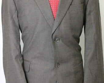 Vintage 42R Stafford Brown 100% Wool Sport Coat Blazer Jacket OC6