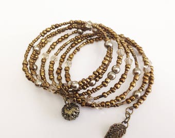 Pumpkin Parade Self-Weaving Multi-Strand Bracelet main image 0