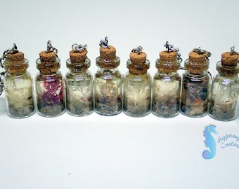 Mini Beach in a Bottle Key Chain