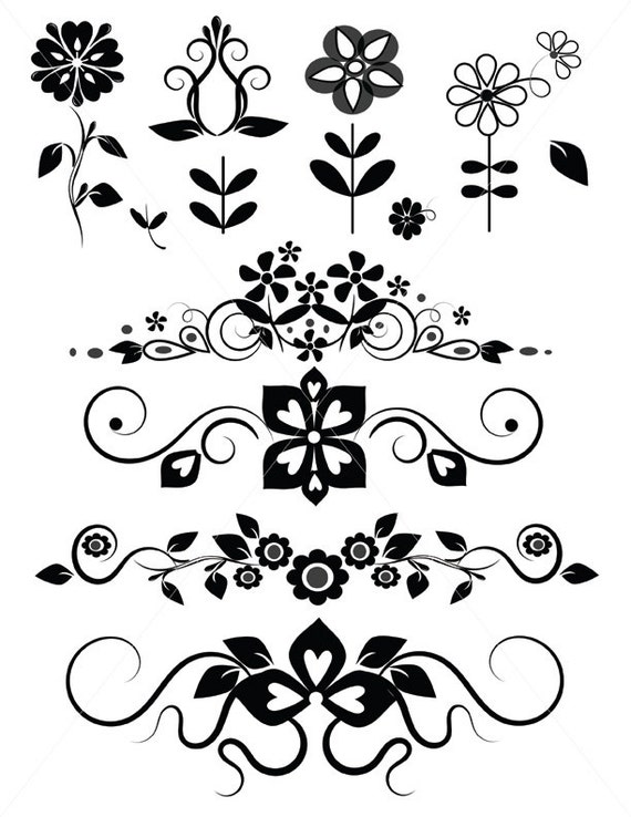 Free Free 137 Flower Border Line Svg SVG PNG EPS DXF File