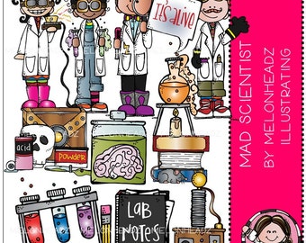 Mad Scientist clip art