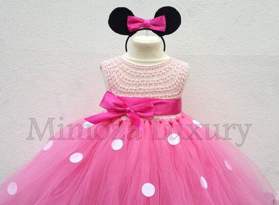 Minnie mouse birthday dress, pink minnie mouse outfit, 1st birthday tutu dress, minnie mouse themed party, minnie mouse ears, minnie dress