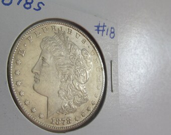 1878s Silver Dollar Antique Coins 1878 s Morgan Dollar USA Silver Coins Antique US Coin Silver US Currency Rare Coin