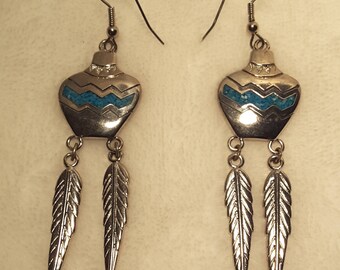 Modern Native American Dangle Earring