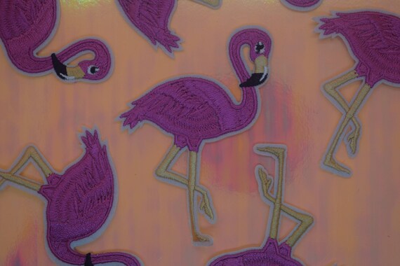 Pink Flamingo Iron on Patch
