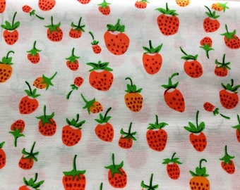 SALE. RARE Heather Ross Briar Rose Strawberries Knit