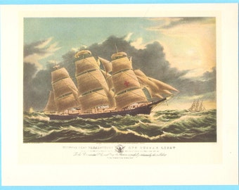 Clipper Ship Dreadnought book illustration.