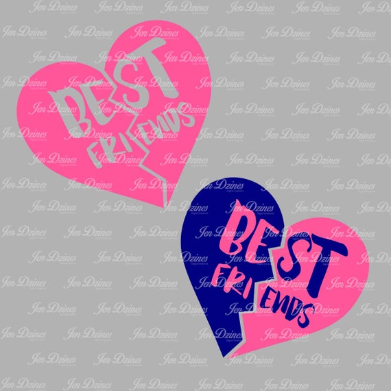 Free Free 182 Best Friends Heart Svg Free SVG PNG EPS DXF File