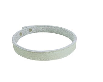 Leather Chokers for women & men - Fashion Accessories Choker necklace Leather strap necklace Leather Band Choker CHALK white Hippie choker