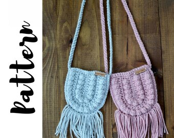 Crochet Bag Pattern, Crochet Purse Pattern, Crochet Boho Bag Pattern, Crochet Toddler Purse Pattern, DIGITAL DOWNLOAD