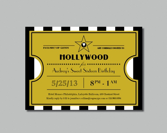 <strong>Admit One</strong> Gold Event <strong>Ticket Template</strong> - Free Printables Online Admit one ticket invitation template