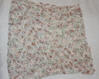 Funky lacey Tunisian crochet scarf/neckwarmer.