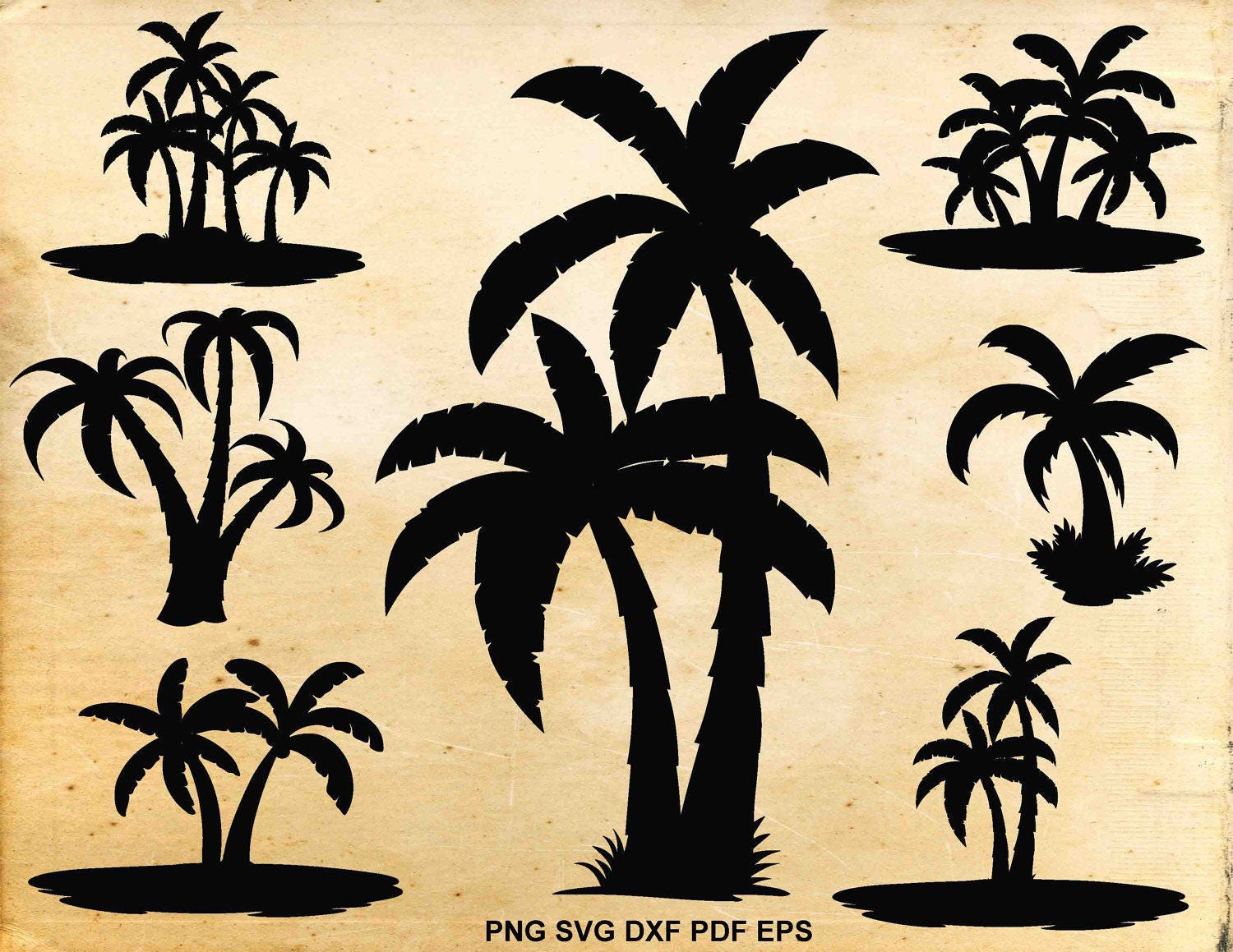 Download Palm tree svg Palm tree clip art Tropical Svg files for