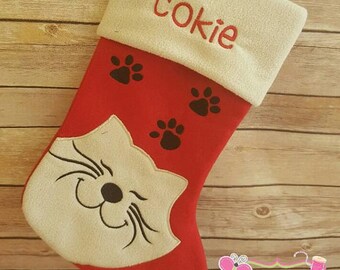 personalised dog christmas stocking personalized stocking