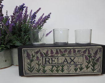 Relax (Candle) - Ceramic Art Tile © 2006. All rights reserved.