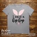 Download I Said a Hip Hop Easter Bunny Ears with Nose Whiskers SVG