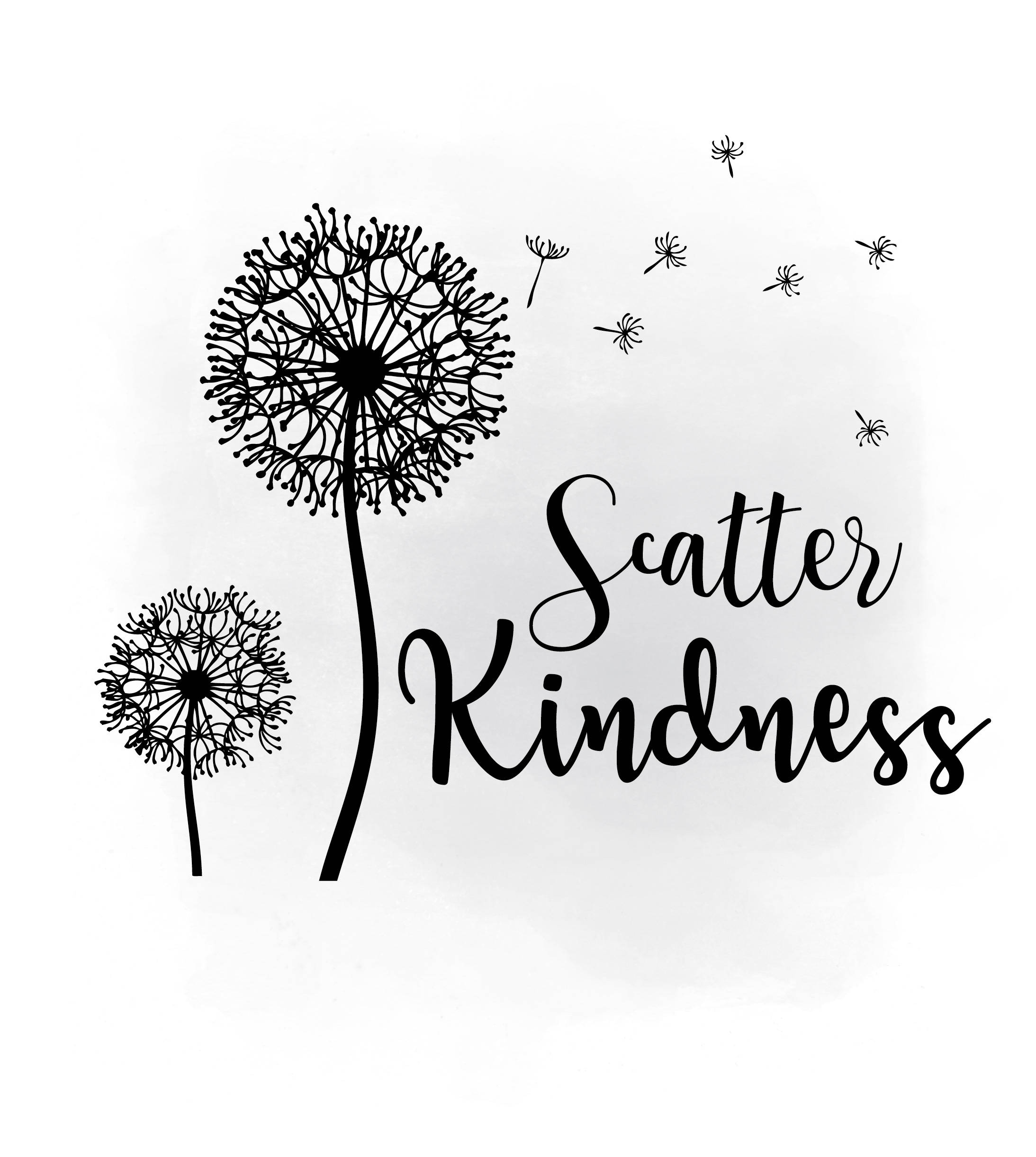 Download Scatter Kindness Dandelion wish SVG clipart Inspirational
