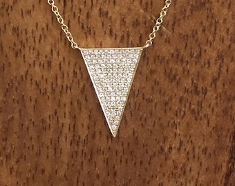 Diamond Triangle Pendant