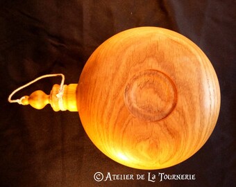 Gourd turned oak - 1.25 L-handcrafted and original