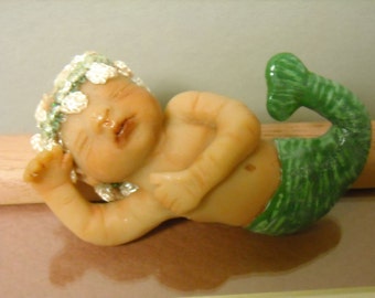 Ooak Sculpted Little Mermaid Baby