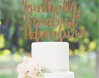 Bamboo Cake Topper wedding engagement party