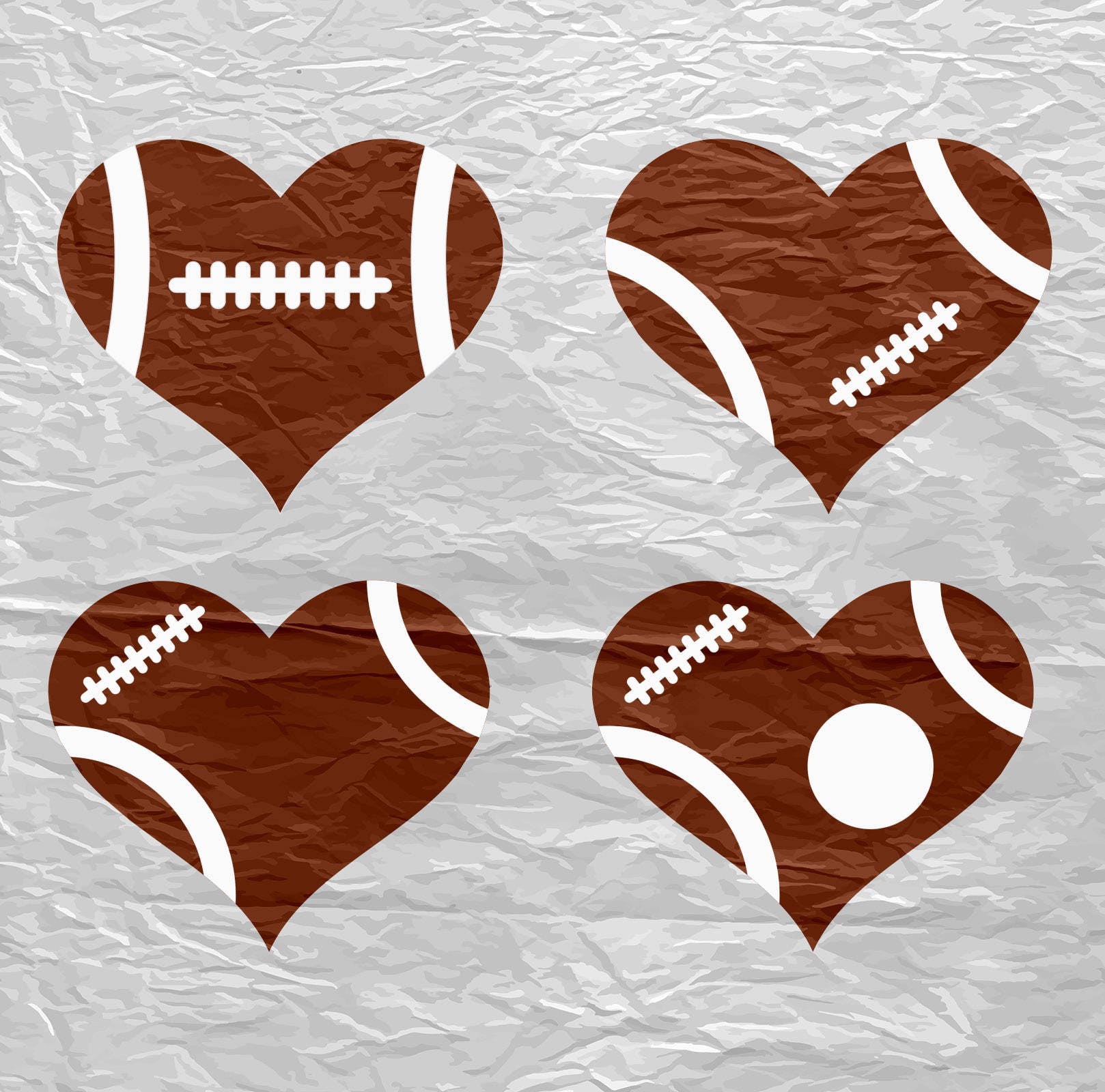 Download Football Heart, Football Love SVG, Football SVG, Football ...