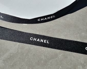 Sale! 5 yards Authentic New CHANEL Black Ribbon