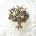 LUCKY SALE - Trifari Tree of Life Brooch, Faux Pearls, Silver Tone, Vintage Item, 1960s, Tree Brooch, Scarf, Sweater, Lapel