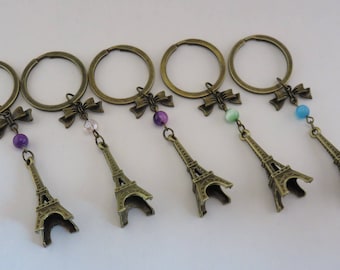 Keychain bronze "tour Eiffel"