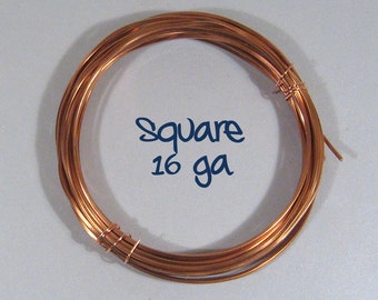 16ga 10ft DS SQUARE Copper Wire