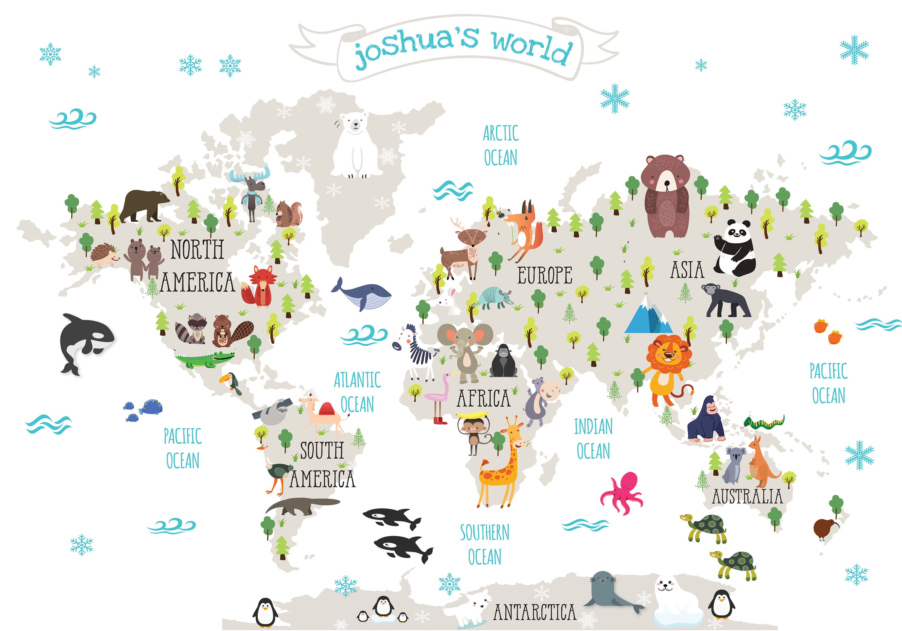 kids world map wallpaper mural printable world map for kids